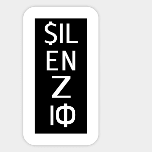 Silenzio Sticker